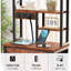 Table de chevet moderne avec tablettes de rangement, tiroirs, éclairage à DEL et station de charge USB, table de bout de chevet pour la chambre à coucher-406431525-406431527