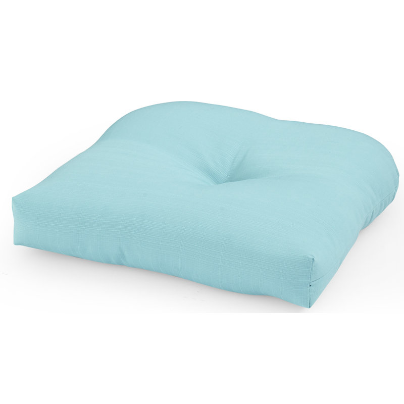 Outdoor 5'' Dining Chair Seat Cushion, Blue