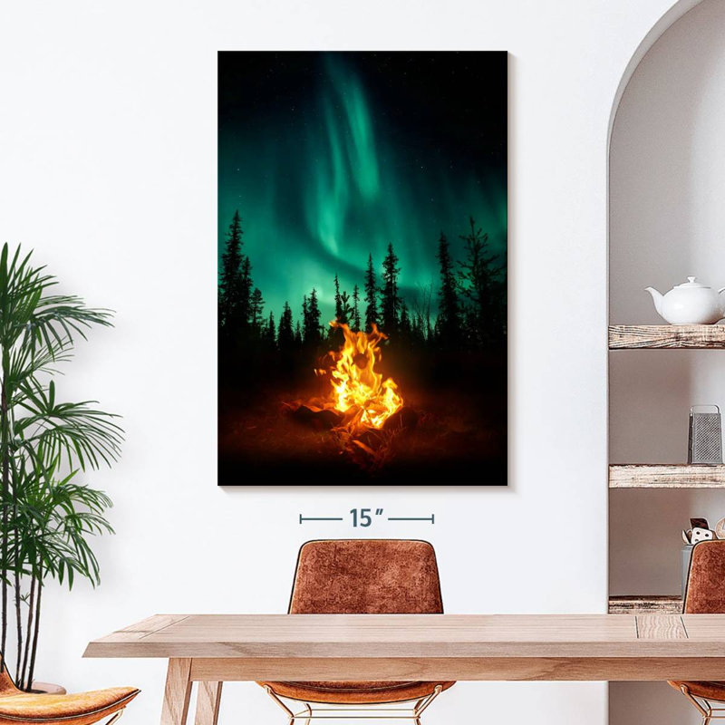 Sur toile, H 32 po x l 48 po x P 1,25 po