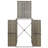 vidaXL Single Wheelie Bin Shed Gray 27.6"x31.5"x46.1" Poly Rattan-88344688