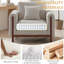 Fauteuil rembourré 43,7 po, fauteuil d'appoint moderne surdimensionné avec accoudoirs rembourrés pour la chambre à coucher du salon-1215859429