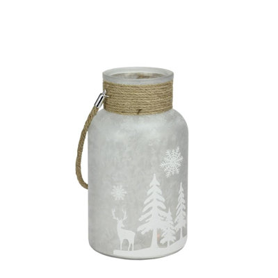 Lanterne porte-bougie de Noël 10 po