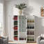 Garde-manger avec portes, grand rangement et tablettes réglables