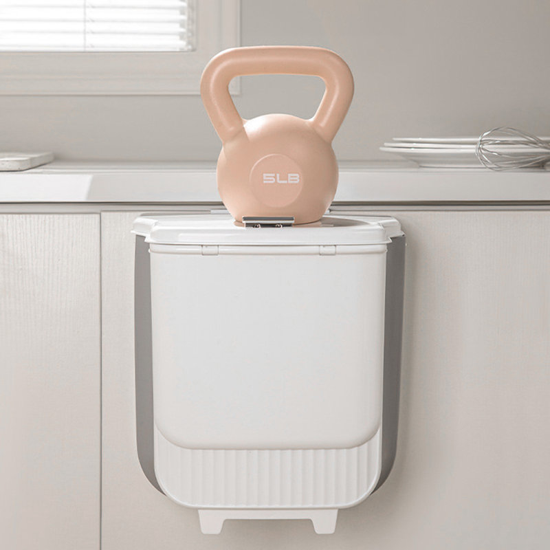 Plastic Open Kitchen Trash Can - 12L