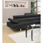 Canapé modulaire en similicuir noir-888756880