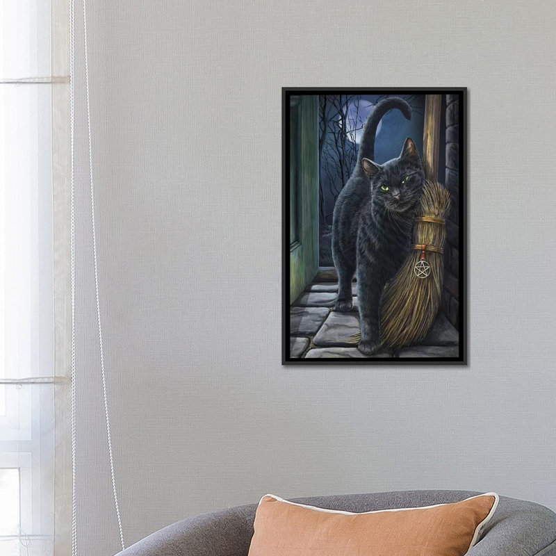 «A Brush with Magick», impression sur toile, H 26 po x l 18 po x P 1,5 po, Toile encadrée noire, Pas de tapis