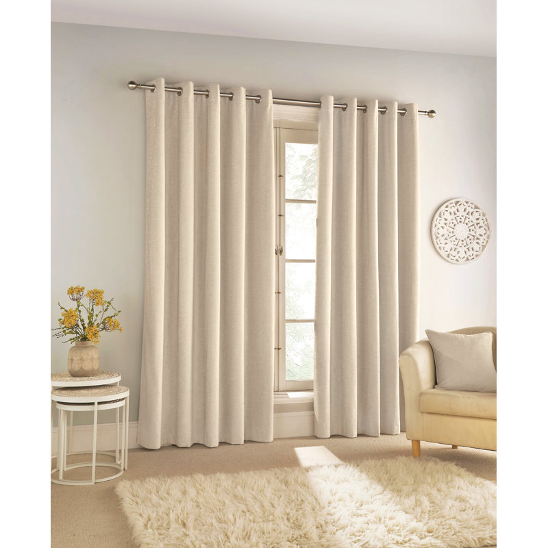 Savoy Blackout Curtain Pair, 229cm Width x 274cm Drop