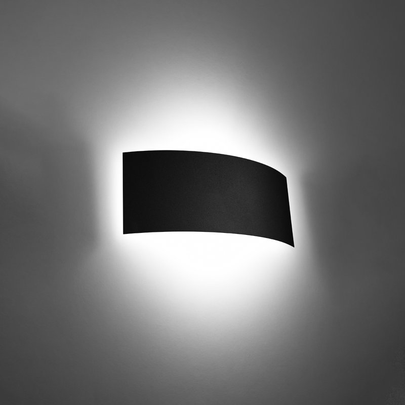 Alpatchino Flush Mounted Sconce, Black