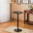 Laterrian End Table Belham Round Top Adjustable Height with Base Metal Bar Table-925287620-925287618-925699260