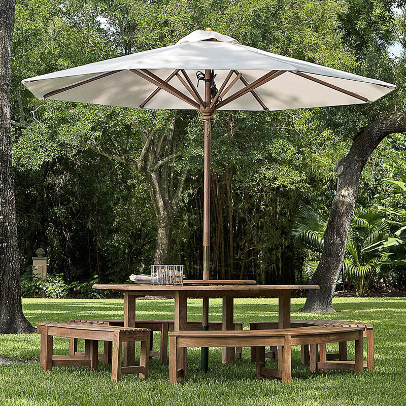 Westminster Teak Market Sunbrella® Umbrella, 105" H x 118" W x 118" D