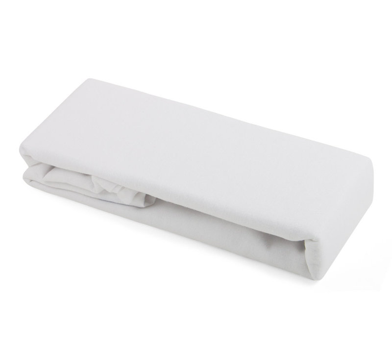 Latshaw Pram Flannelette Flat Sheet, White