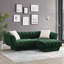 87.9Cm Wide Velvet Square Footstool Ottoman-144811648
