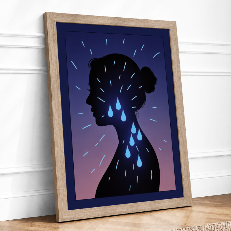 Inner Light Modern - Framed Print, A2 - 59.4 x 42.0 cm, Oak