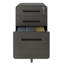 Classeur mobile à 3 tiroirs, entièrement en métal, avec serrure et entièrement assemblé, noir pour le bureau, rangement de papier A4 avec 3 verrous en métal, assemblé pour la maison et le noir, convient aux dossiers de lettres-130164845