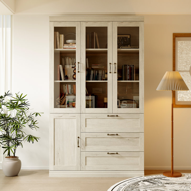 Vitrine 80 po x l 47 po avec portes en verre