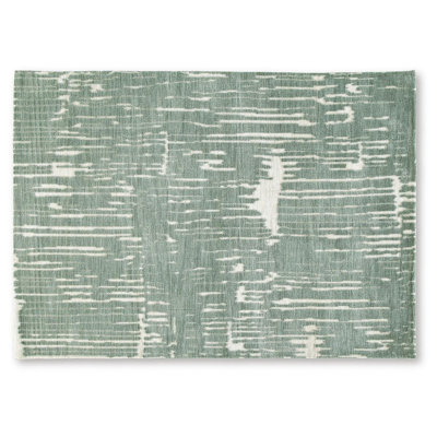Tapis à motif abstrait rayé Cayo