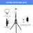 Dimmable Ring Lighting Kit Tripod with Light Stand
