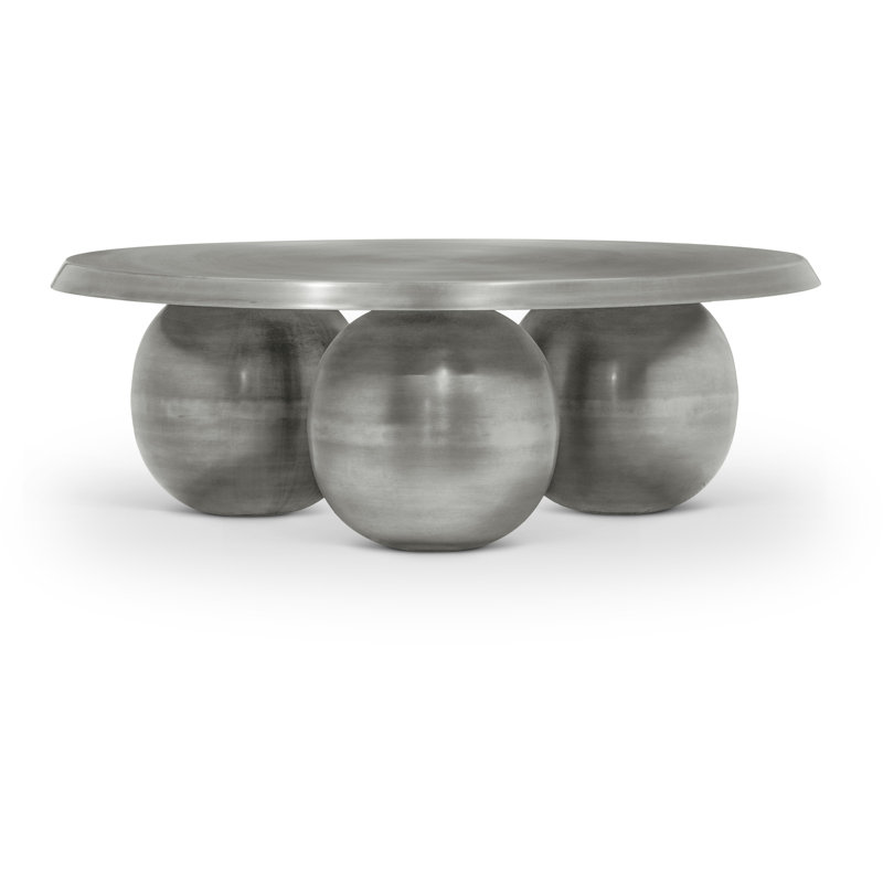 Globus Coffee Table, Silver