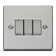 Polished Chrome 10A 3 Gang 2 Way Ingot Light Switch