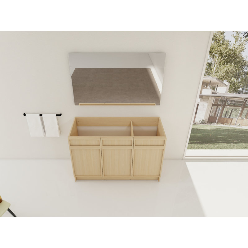  Armoire de rangement pour meuble-lavabo autoportant en chêne Premium Premium, 47"