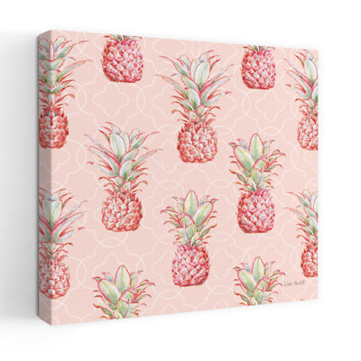Motif gracieusement rose, art tropical Iiia