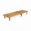 Chaise longue de patio en bois massif-114720989