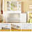 Vanity Desk with Mirror & Lights, Makeup Vanity Table with 6 Drawers & 4 Open Storage Shelves, for Women Girls
