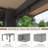 Outdoor Polycarbonate Hardtop Gazebo - Wall Mounted Aluminum Frame Gazebo with Slope Roof-124444780