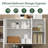White Wall Mounted Cabinet with Adjustable Shelves – Bathroom Medicine Cabinet, Laundry Room Storage Organizer for Kitchen & Toilet-1226681676
