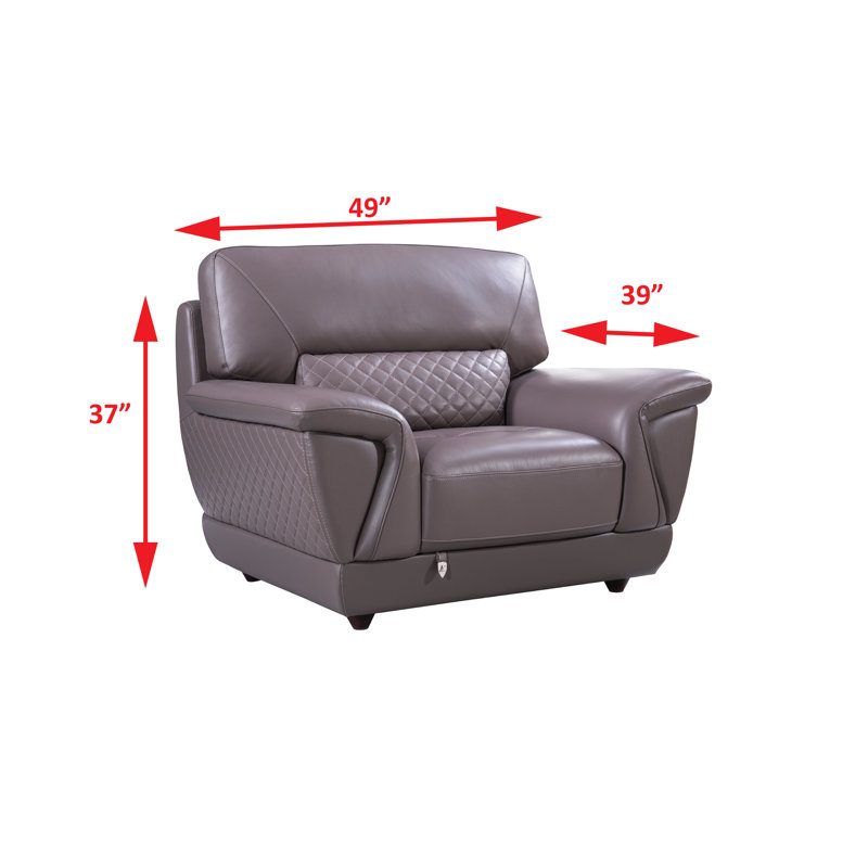 Alidade Faux Leather Armchair, Dark Tan Faux Leather