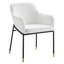 Fauteuil de salle à manger en velours Jovi Performance-1576484581