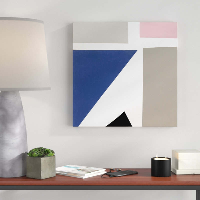Blocks I by Alicia Ludwig - Wrapped Canvas Painting, 51cm H x 51cm W