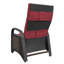 Chaise de patio inclinable d'extérieur avec coussin sahiba-86880749