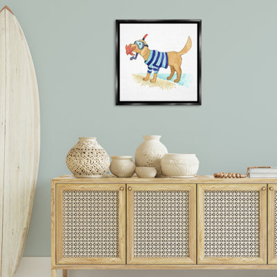 «Sandy Dog with Snorkel Grey», encadrée par Geoff Allen