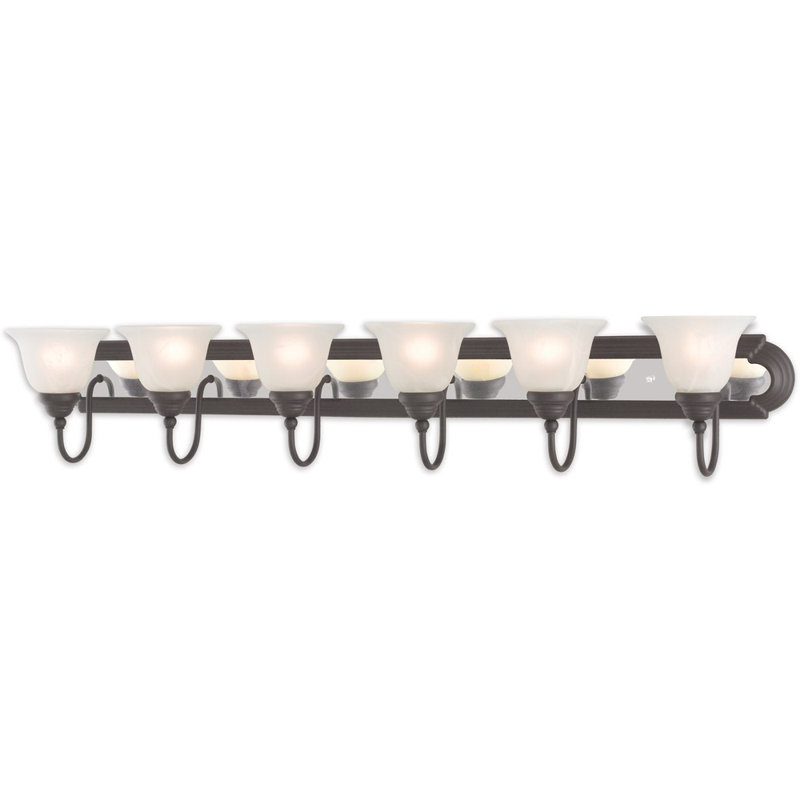 6 - Light Vanity Light, Bronze/Chrome