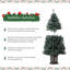 2 arbres de Noël artificiels en fibre optique 4,5 pi avec 300 lumières DEL