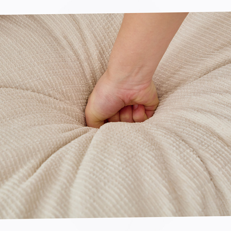Versatile Modular Sofa With Soft Fabric And Multiple Pillows For Relaxation, Beige 