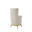 Chaise d'appoint de style moderne - faite de bois et d'accents dorés-1538703273
