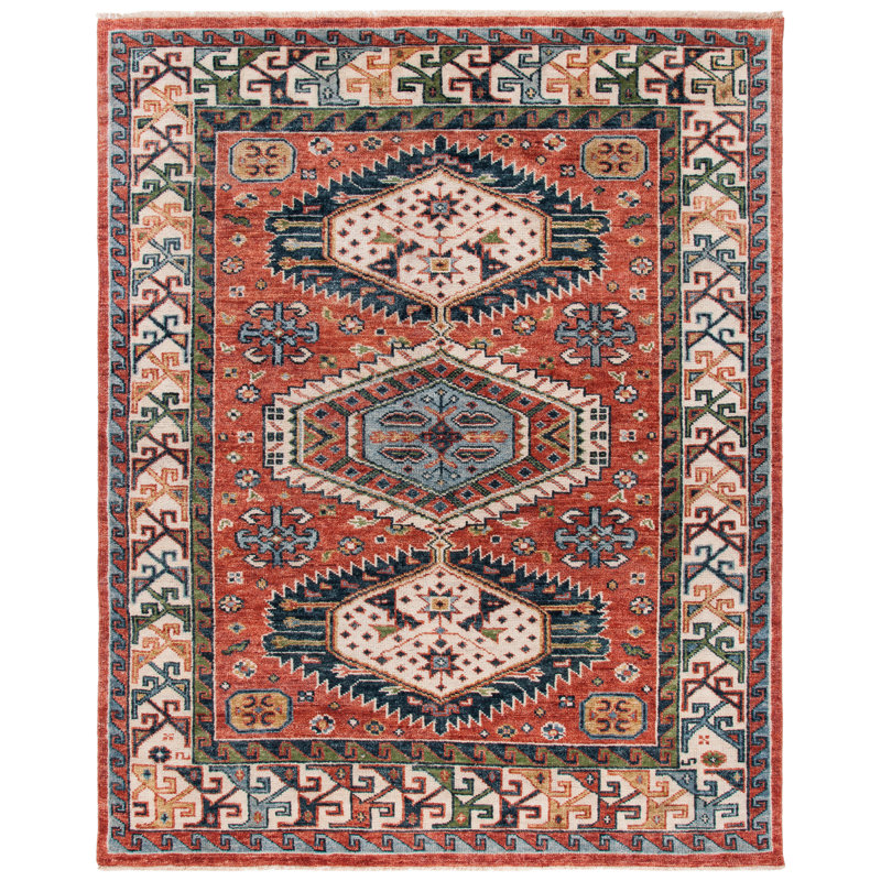 Oriental hand-knotted wool rug, Rectangle de 10 pi x 14 pi