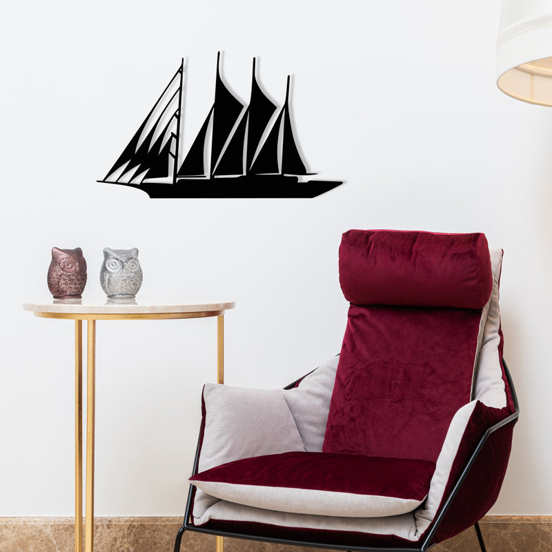 Élégant accessoire mural décoratif en métal noir, 20,5 po x 12,2 po | Fabrication 100% métal, épaisseur: 0,05 pouce | Parfait pour un décor moderne, durable et élégant pour toute pièce