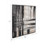Grand art mural - Art mural abstrait noir et blanc - Toile texturée peinte à la main avec cadre - Art mural neutre pour le salon - 50 po