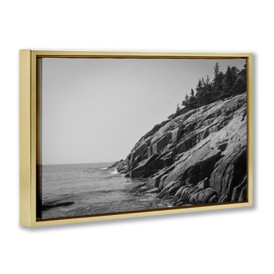 Cadre flottant Steep Ocean Cliff, par James Rodewald