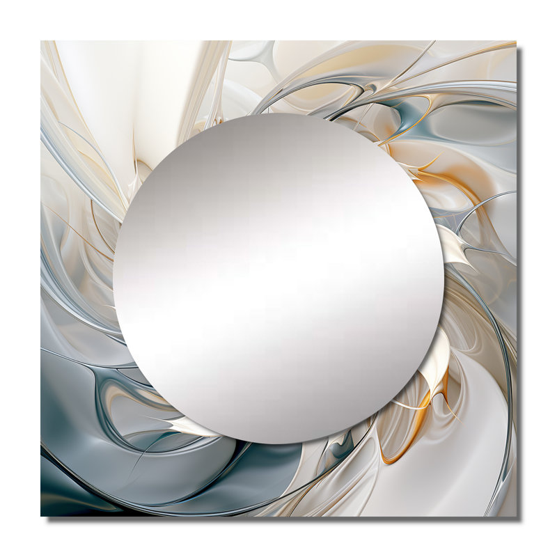 Pailynn - Miroir carré abstrait pour botanique, 23 po x 23 po