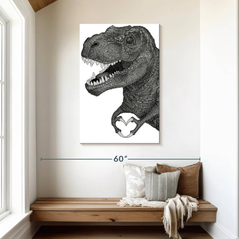 Brampt Dino Love, 45" H x 30" W