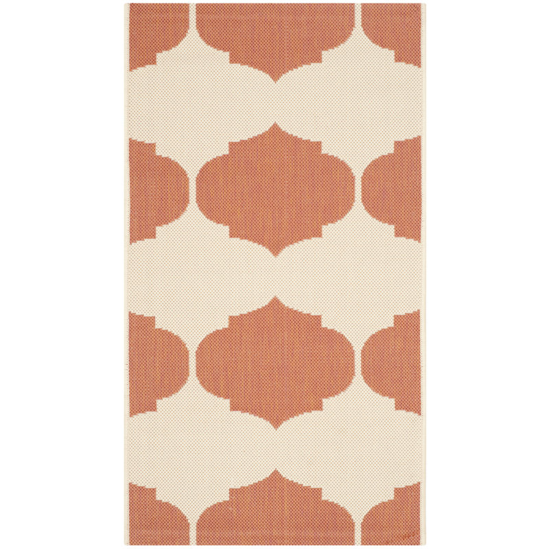 Tapis beige / terre cuite Herefordshire, Rectangle 2 pi 7 po x 5 pi