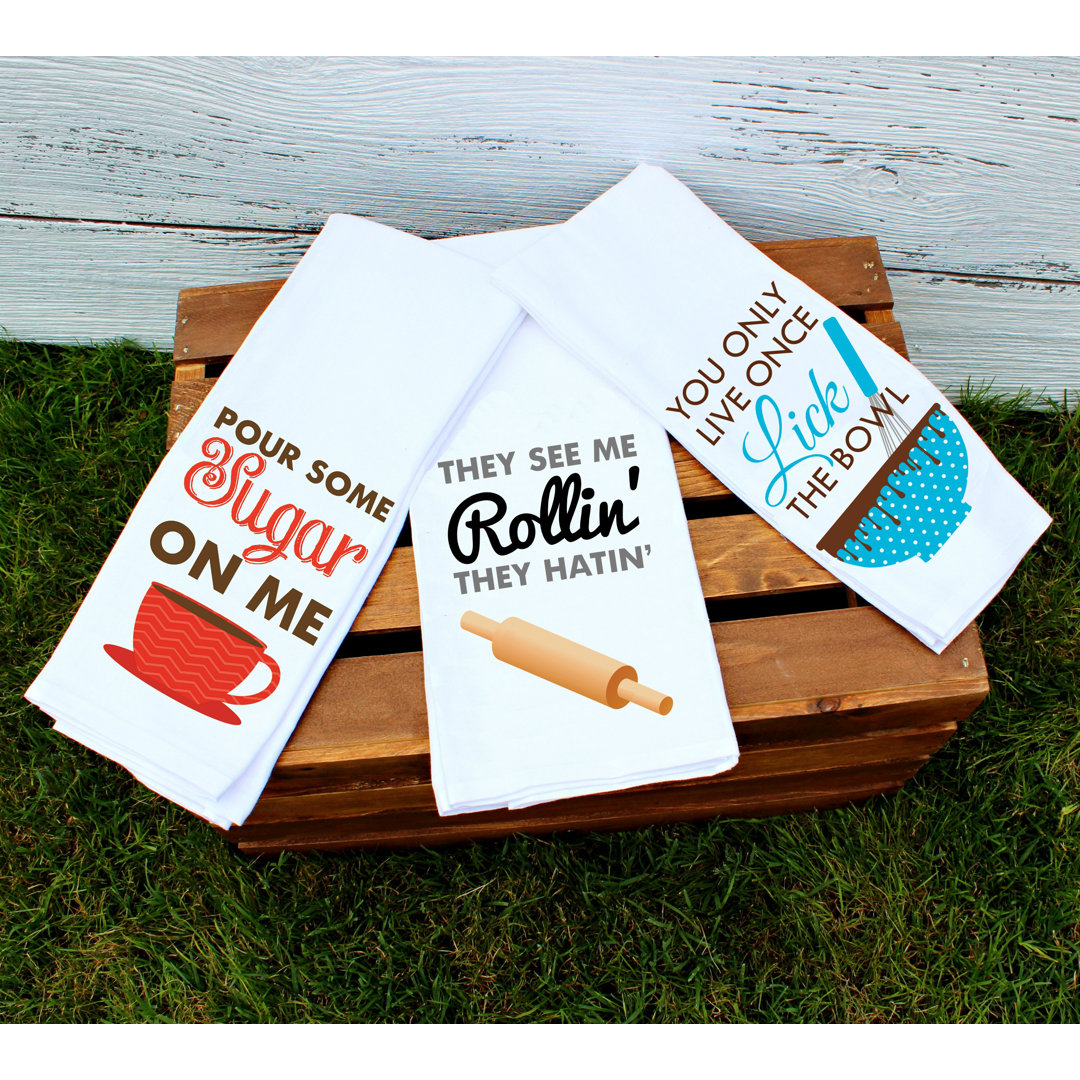 Cotton Jacquard Tea Towel Kitchen Towel Love You A Latte Shop