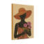 Plantes et fleurs, mosaïque, femme avec chapeau et roses-1886497130