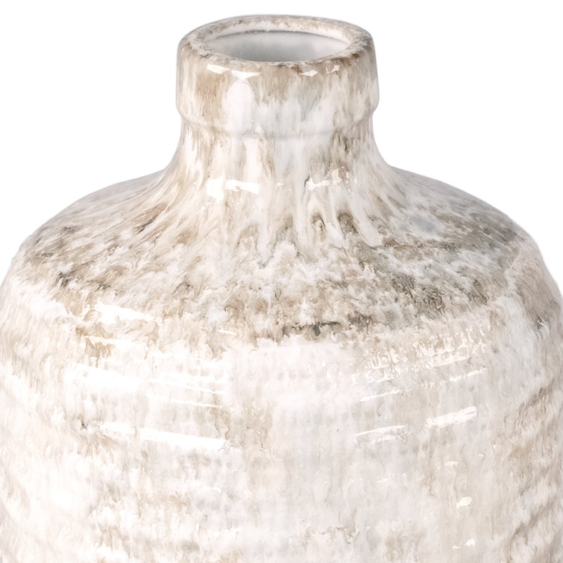 Bowra Stoneware Table Vase, 16.5" H x 8.5" W x 8.5" D