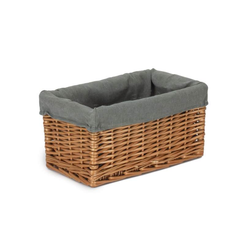 House Of Hampton Wicker Decorative Basket, Steamed Grey