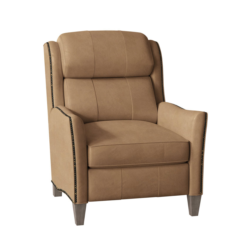 Lancaster Recliner, Rio Mineral Genuine Leather, Cobblestone, Power